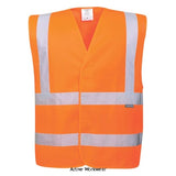 Portwest Eco Hi-Vis Vest (10 pack)-EC76 Hi Vis Jackets PortWest Active Workwear This version is a sustainable option of our best selling basic vest, using 100% Recycled Polyester. It has a classic reflective tape configuration that will ensure you are seen.