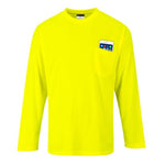 Portwest enhanced day-vis pocket long sleeve tee shirt - s579