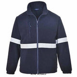 Portwest high visibility iona lined fleece jacket - f433