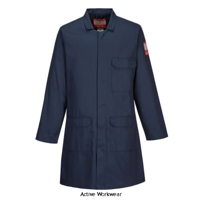 Portwest flame resistant standard coat warehouse coat fr -fr34 workwear jackets & fleeces portwest active workwear