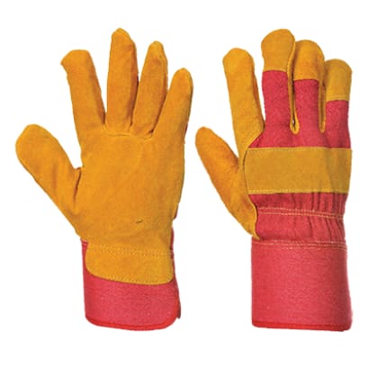 Portwest fleece lined leather rigger glove (pack of 12) - a225