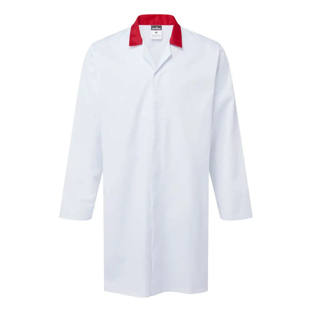 red Portwest Food Industry No Pocket lab warehouse Coat - 2210
