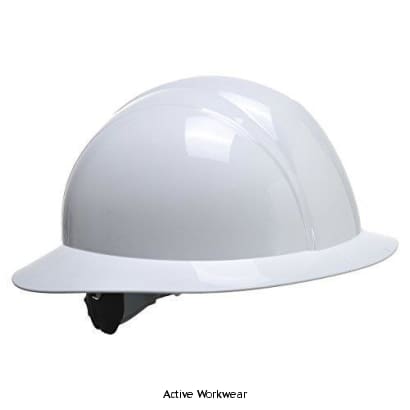 Portwest full brim ratchet wheel safety helmet future en397 - ps52 head protection active-workwear