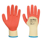 Portwest grip 10 latex 3/4 dipped glove handling gloves-a105 12 pr pack