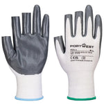 Portwest grip 13 nitrile 3 fingerless glove (pk 12) - a311