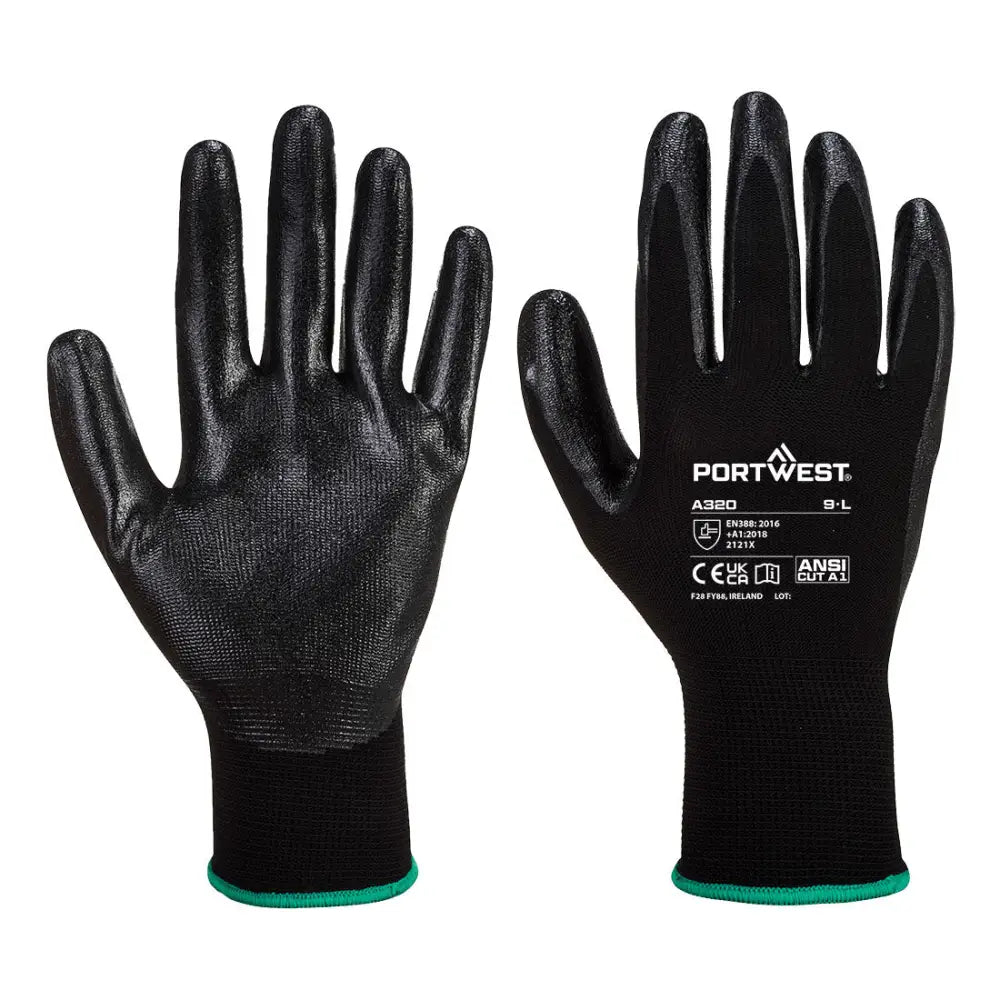 Portwest grip 13 nitrile foam glove - a320