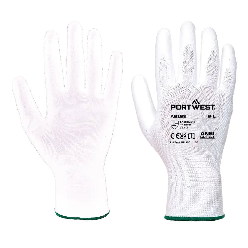 Portwest grip 13 pu palm work gloves for dexterity