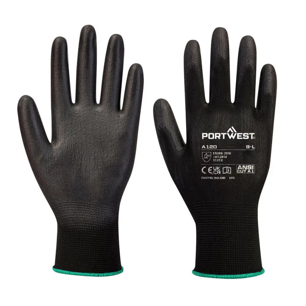 Portwest grip 13 pu palm glove general handling gloves-a120