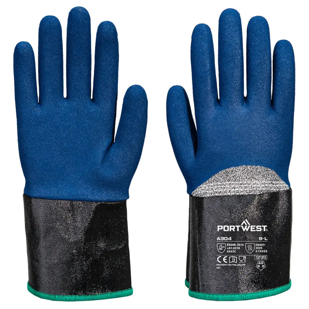 Portwest grip c13 nitrile foam extend cuff glove - a304
