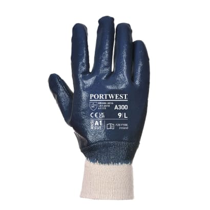 Portwest heavy duty nitrile knitwrist glove (case of 144 pairs)-a300