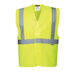 Portwest hi vis 1 band basic vest ris 3279 (pack of 10 a size/colour)- c472