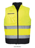 Portwest hi vis 2-tone body-warmer /gilet water resistant - s267 hi vis jackets active-workwear