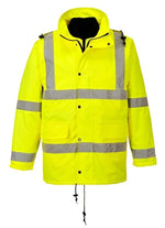 Portwest hi-vis 4-in-1 interactive jacket with bodywarmer - s468