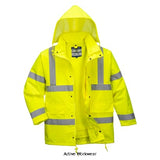 Portwest hi-vis 4-in-1 interactive jacket with bodywarmer - s468