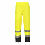 Portwest hi-vis waterproof contrast trouser - h444