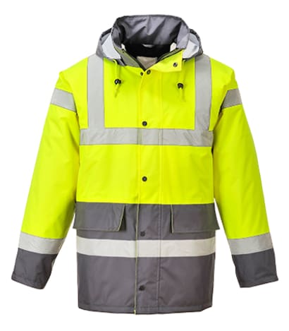 Portwest hi vis contrast two tone traffic jacket - s466