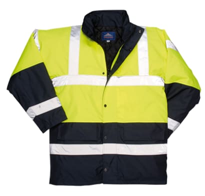 Portwest hi vis contrast two tone traffic jacket - s466