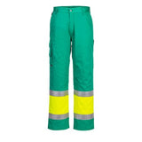 Portwest hi-vis lightweight contrast class 1 service trousers-l049