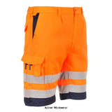 Portwest Hi-Vis Lightweight Polycotton Shorts-L043