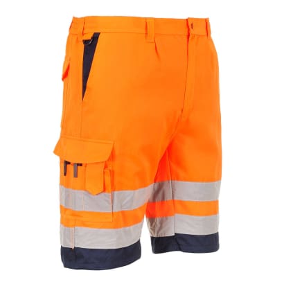 Portwest hi-vis lightweight polycotton shorts-l043