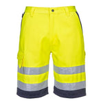 Portwest hi-vis lightweight polycotton shorts-l043