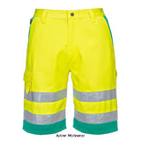Portwest hi-vis lightweight polycotton shorts-l043