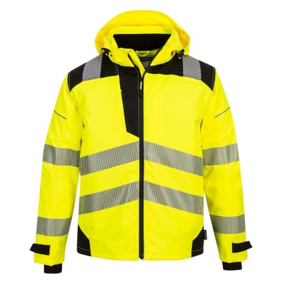 Portwest hi vis pw3 extreme breathable stretch rain jacket ris 3279 -pw360