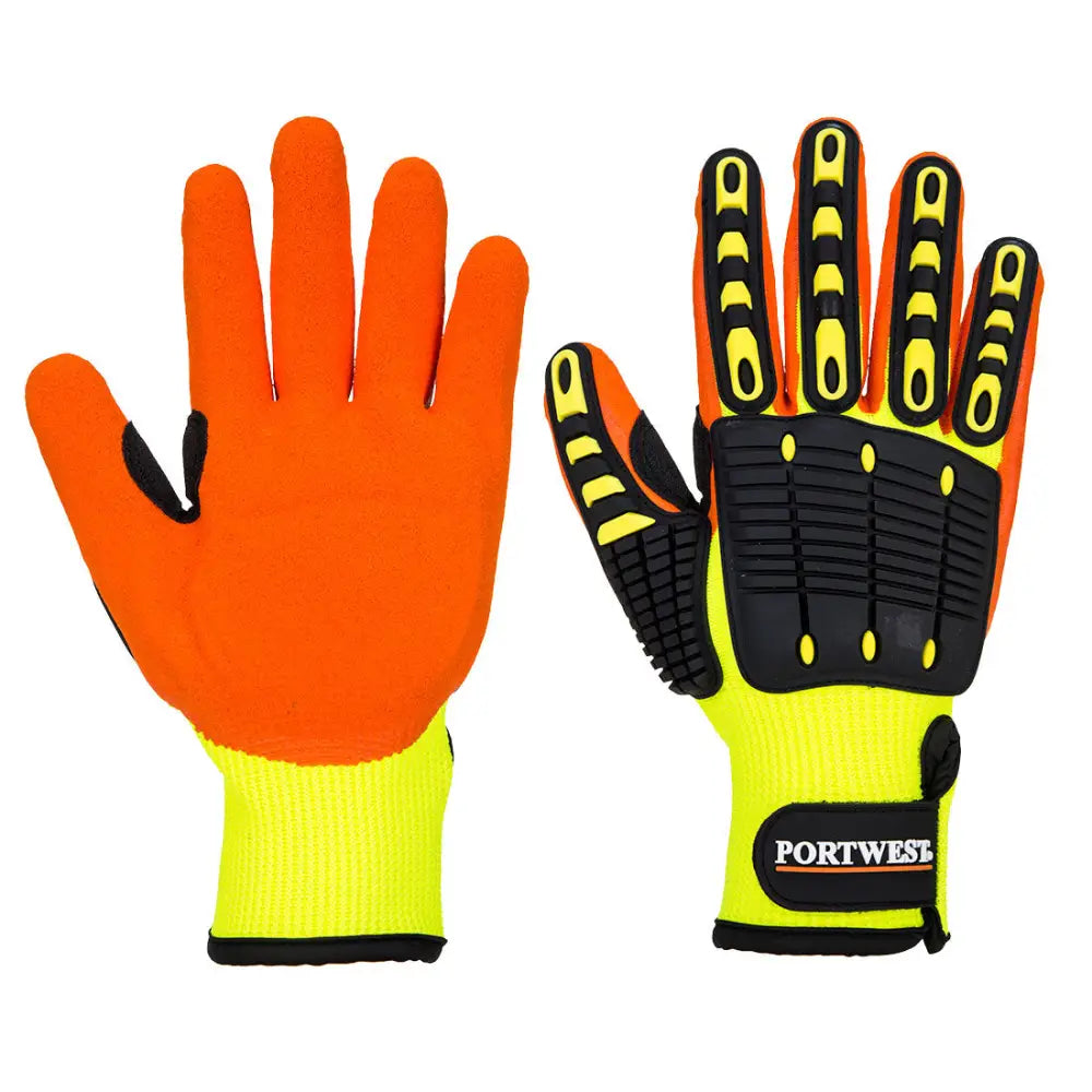Portwest impact 13 nitrile reinforced palm glove - a721