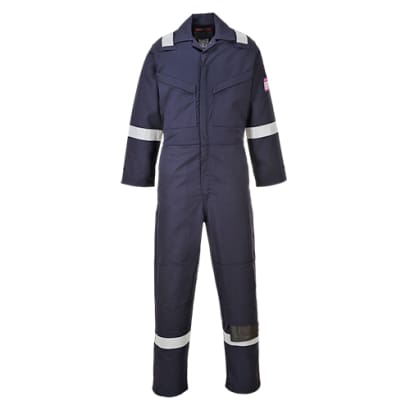 Portwest inherent flame retardant anti static fras modaflame hi vis coverall - mx28