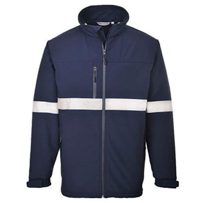 Portwest iona water repellant softshell jacket enhanced visibilty - tk54 workwear jackets & fleeces active-workwear