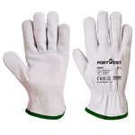 Portwest leather drivers gloves 115 goat grain glove - a260 (12pr)