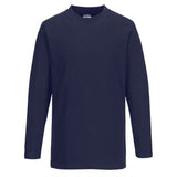 Portwest long sleeve t-shirt cotton work tee shirt -b196