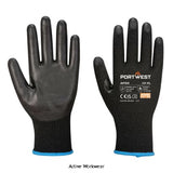 Portwest lr15 pu cut level b touchscreen glove -ap33