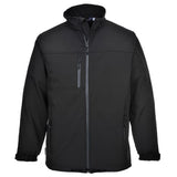 Portwest mens 3 layer water resistant softshell work jacket - tk50 workwear jackets & fleeces active-workwear