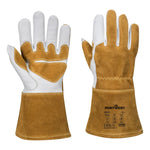 Portwest MIG Welders 320 Grain Leather Reinforced Gauntlet - A540