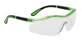 Portwest neon safety glasses wrap around spectacle (pack of 10 pairs) - ps34