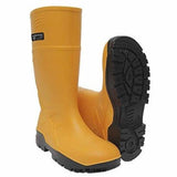 Yellow wellington Portwest PU Yellow Safety Wellington Steel Toe and Midsole S5 - FD95 Wellingtons Active-Workwear  The ultimate in comfort and safety. More flexible and longer lasting than PVC or Rubber due to its air bubble structure which provides air circulation. PU keeps feet hot in winter and cool in summer. Steel toecap and steel midsole, antistatic and SRC slip rated. CE certified Protective steel toecap Steel midsole Anti-static footwear