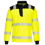 Portwest pw3 hi-vis 1/4 zip sweatshirt-pw326