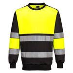 Portwest pw3 hi-vis class 1 sweatshirt-pw376