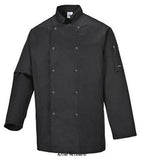 Portwest Suffolk Stud Fastening Chefs Jacket - C833 - Catering & Hospitality - Portwest