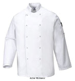 Portwest Suffolk Stud Fastening Chefs Jacket - C833 - Catering & Hospitality - Portwest