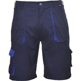 Portwest texo contrast elasticated waist men’s work shorts- tx14