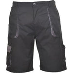 Portwest texo contrast elasticated waist men’s work shorts- tx14