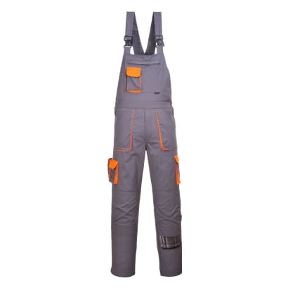 Portwest texo contrast work bib & brace kneepad pocket overall -tx12