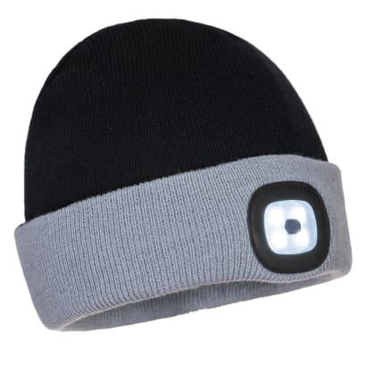 Portwest two tone led rechargeable beanie-b034