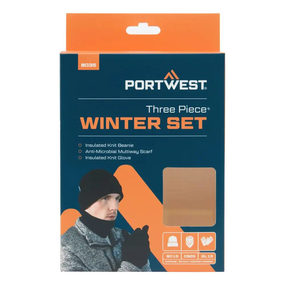 Portwest winter accessory set for workwear and cold weather