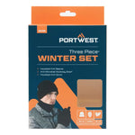 Portwest winter accessory set for workwear and cold weather