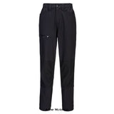 Portwest WX2 Women's Stretch Work Trousers Ladies Work stretch Pants -CD887 Portwest Active-Workwear his women's version of our WX2 work trousers complete with 4 pockets for excellent storage without adding bulk to the garment. Side elastic and 4-way stretch provide superior comfort and suitability on this work trouser and all in a recycled polyester.