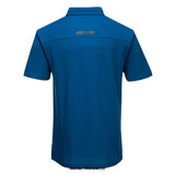 Persian Blue Portwest WX3 Active Fit Work Polo Shirt-T720 Shirts Polos & T-Shirts Active-Workwear Contemporary polo work shirt designed with an active fit using premium poly-cotton fabric that will keep you cool, dry and comfortable all day long. Key features include heat sealed reflective detail on the back and a handy loop embedded into the placket that is ideal for attaching pens and glasses. Features Made using Pique knit 