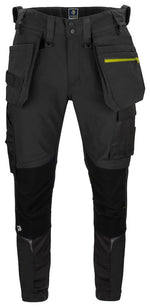 Projob 5550 stretch men’s tapered leg work trousers with kevlar protection